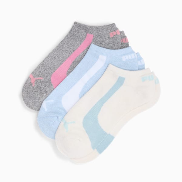 Women's No Show Socks [3 Pairs], LIGHT BEIGE, extralarge